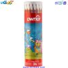 JW,DV مداد رنگی 36 رنگ استوانه ای اونر