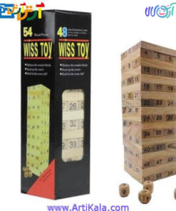 تصویر جنگا(برج هیجان) ۴۸ قطعه شماره دار مدل wiss toy