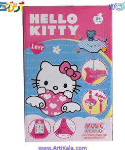 تصویر میکروفون پایه دار طرح Hello Kitty