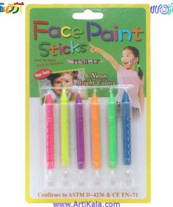 گریم صورت 6 رنگ مدل Face paint sticks