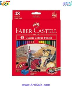 تصویر مداد رنگی 48 رنگ فابرکاستل مدل classic