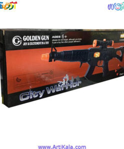 تصویر تفنگ اسباب بازی تیر پرتاب کن GOLDEN GUN-0