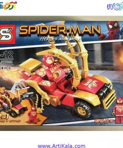 تصویر لگو مرد عنکبوتی به همراه ماشین مخصوص مدل SY700B