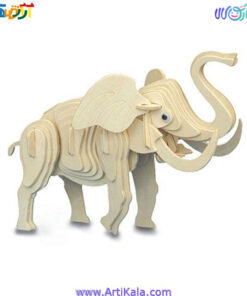 تصویر پازل 3 بعدی چوبی فیل