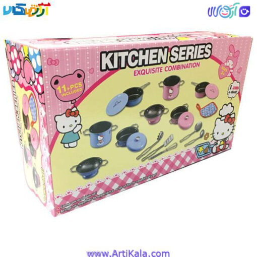 تصویر سرویس قابلمه آشپزخانه کودک استیل مدل KITCHEN SERIES
