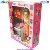 تصویر عروسک باربی در آشپزخانه مدل LG KITCHEN