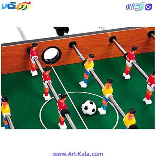 تصویر بازیکنان فوتبال دستی چوبی مدل Xiang Jun Table Football 628