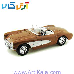 تصویر ماکت ماشین شورلت کروت مقیاس 1:18 مدل 1957 Chevrolet Corvette