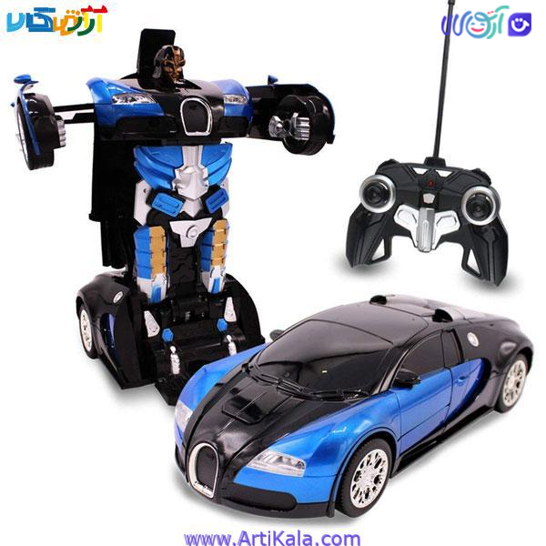 تصویر ماشین کنترلی ترنسفورمر مدل Inferno RC Toy Transforming Robot Remote Control