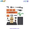 تصویر لگو سرباز جنگ جهانی22 قطعه مدل SY606، شامل یک عدد آدمک لگویی سرباز به همراه  چندین مدل اسلحه ، قطعات ساخت سنگر و ... است .