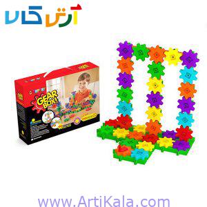 jw,dv ساختنی گیربکس 100 قطعه top toy