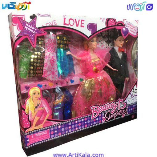 تصویر عروسک عروس و داماد با لوازم مدل LOVE