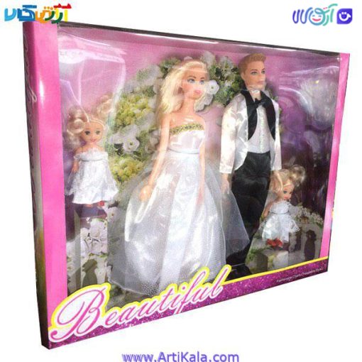 تصویر جعبه عروسک عروس و داماد مدل BEAUTIFUL