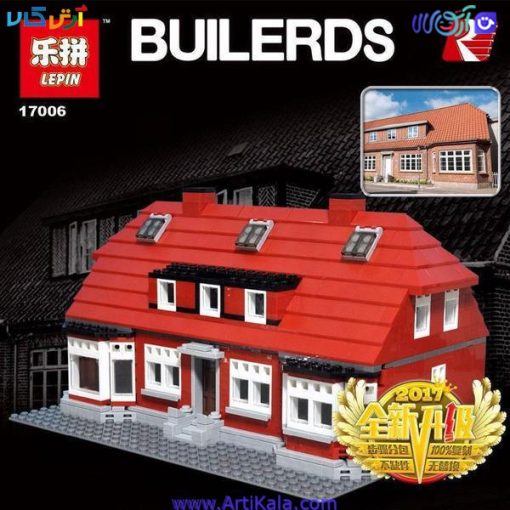 تصویر جلوی لگو خانه قرمز مدل LEPIN 17006 Ole Kirk’s House