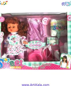 تصویر جعبه عروسک بیبی مدل sweet baby doll hx332-1
