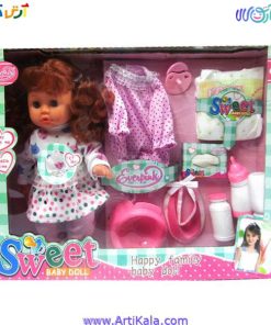 تصویر عروسک بیبی مدل sweet baby doll hx332-1