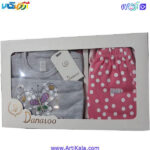 لباس نوزادی 5 تکه جعبه ای برند دانالو طرح پروانه - Image 2