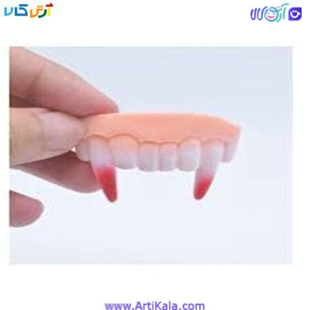 تصویر لوازم شعبده بازی مدل دندان مصنوعی ژله ای دراکولا برای فک پایین