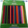تصویر مداد های مداد رنگی 24 رنگ جعبه مقوایی بیسیک BASIC
