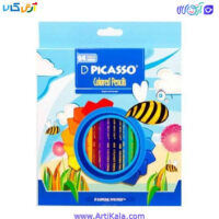 تصویر مداد رنگی 24 رنگ جعبه مقوایی پیکاسو PICASSO