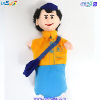 تصویر عروسک نمایشی پسرک دانش آموز مدل شادی رویان
