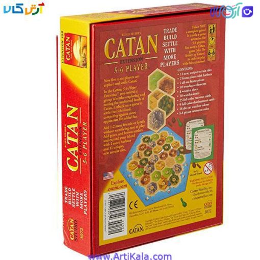 تصویر پشت جعبه بازی رومیزی CATAN