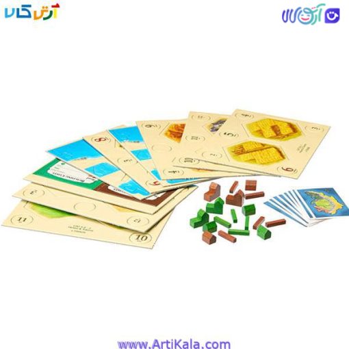 تصویر محتویات بازی رومیزی CATAN