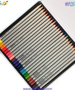 تصویر مداد رنگی 24رنگ جعبه فلزی پیکاسو PICASSO