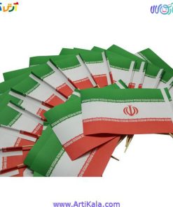 تصویر پرچم دستی کاغذی ایران