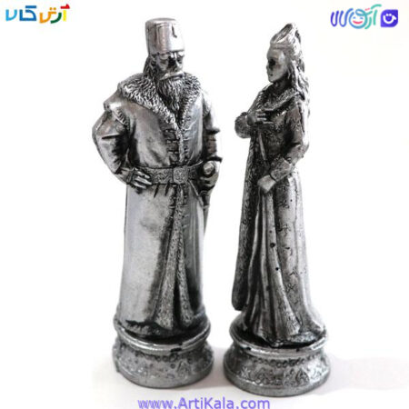 تصویر شاه و ملکه مهره شطرنج