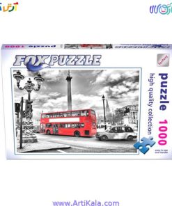 پازل 1000 قطعه اتوبوس لندن مدل fox puzzle 62220