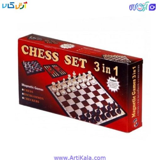تصویر شطرنج 3 در 1 | Magnetic Games