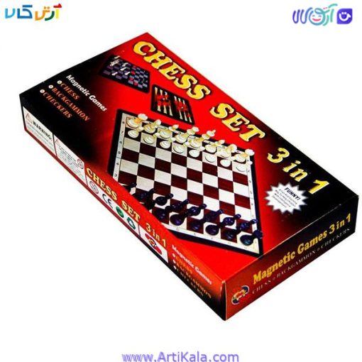 تصویر شطرنج 3 در 1 | Magnetic Games