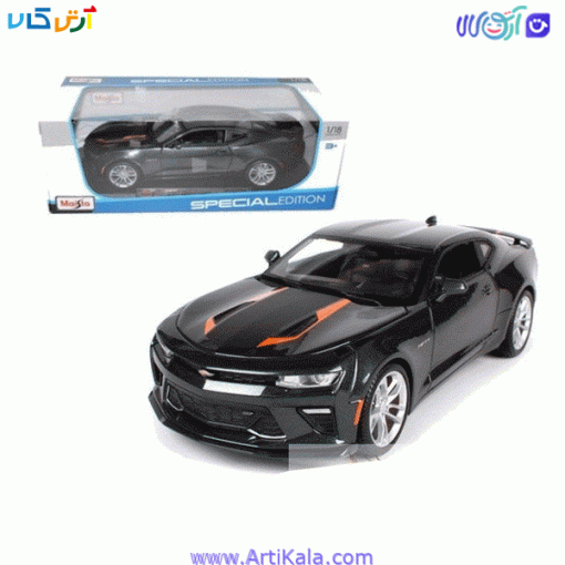 تصویر جعبه ماکت شورلت کمرو 2017 مدل 2017 Chevrolet Camaro 50 Fifty Anniversary Maisto 1/18