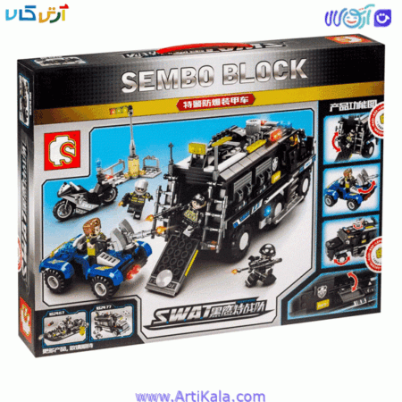 تصویر لگو گروه پلیس مدل sembo block 102438