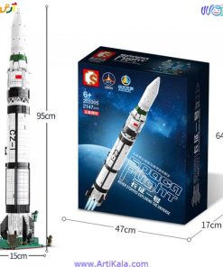 تصویر لگو راکت فضایی مدل sembo block 203305
