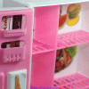 تصویر قفسه های یخچال اسباب بازی دو در مدل Dora