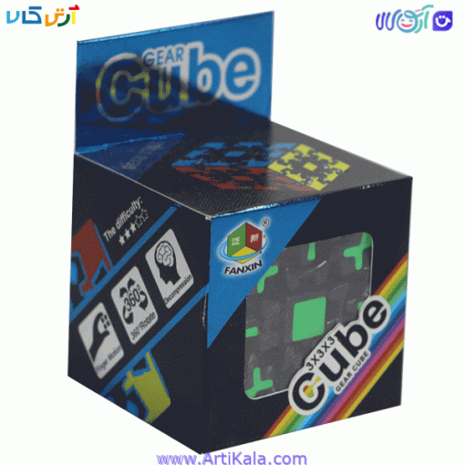 تصویر جعبه روبیک چرخدنده فنکسین مدل Gear Cube 3*3*3