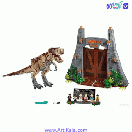 تصویر دایناسور در حال ورود به پارک لگو پارک ژوراسیک 3156 قطعه مدل 11338