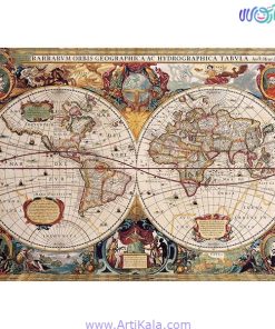 پازل 1000 قطعه طرح خاص نقشه باستانی جهان