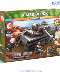 تصویر لگو تانک امپراطوری فولاد مدل sembo block 101214