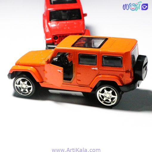 تصویرتصویر ماشین فلزی جیپ مدل 5018 رنگ نارنجی