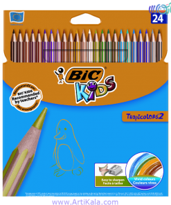 مداد رنگی 24 رنگ بیک