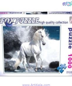 پازل هزار تکه اسب سفید fox puzzle
