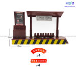 قطار اسباب بازی کلاسیک کنترلی به همراه ایستگاه برند پارس توی - Image 3