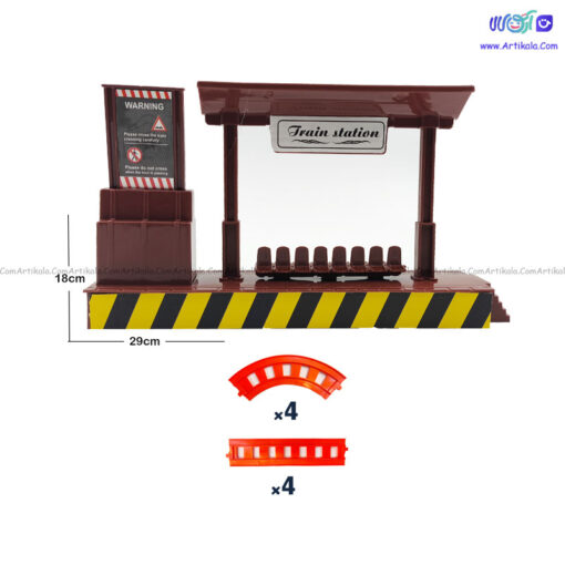 قطار اسباب بازی کلاسیک کنترلی به همراه ایستگاه برند پارس توی - Image 3