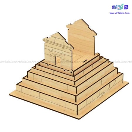 پازل چوبی 40 قطعه سه بعدی مقبره چوبی