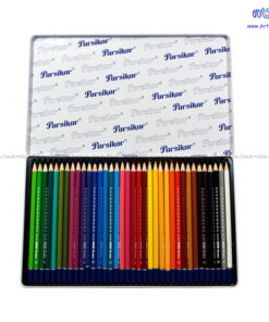 مداد رنگی 36 رنگ جعبه فلزی پارسیکارParsikar