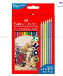 مداد رنگی 6+12 رنگ فابر کاستل FABER CASTELL