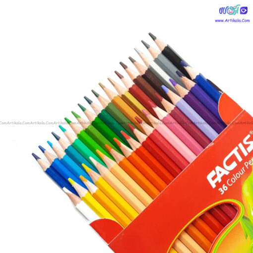 مداد رنگی 36 رنگ جعبه مقوایی فکتیس Factis